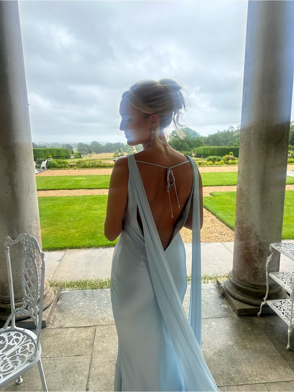 Retrofete Julia Dress in ice blue - Picture 4 of 4